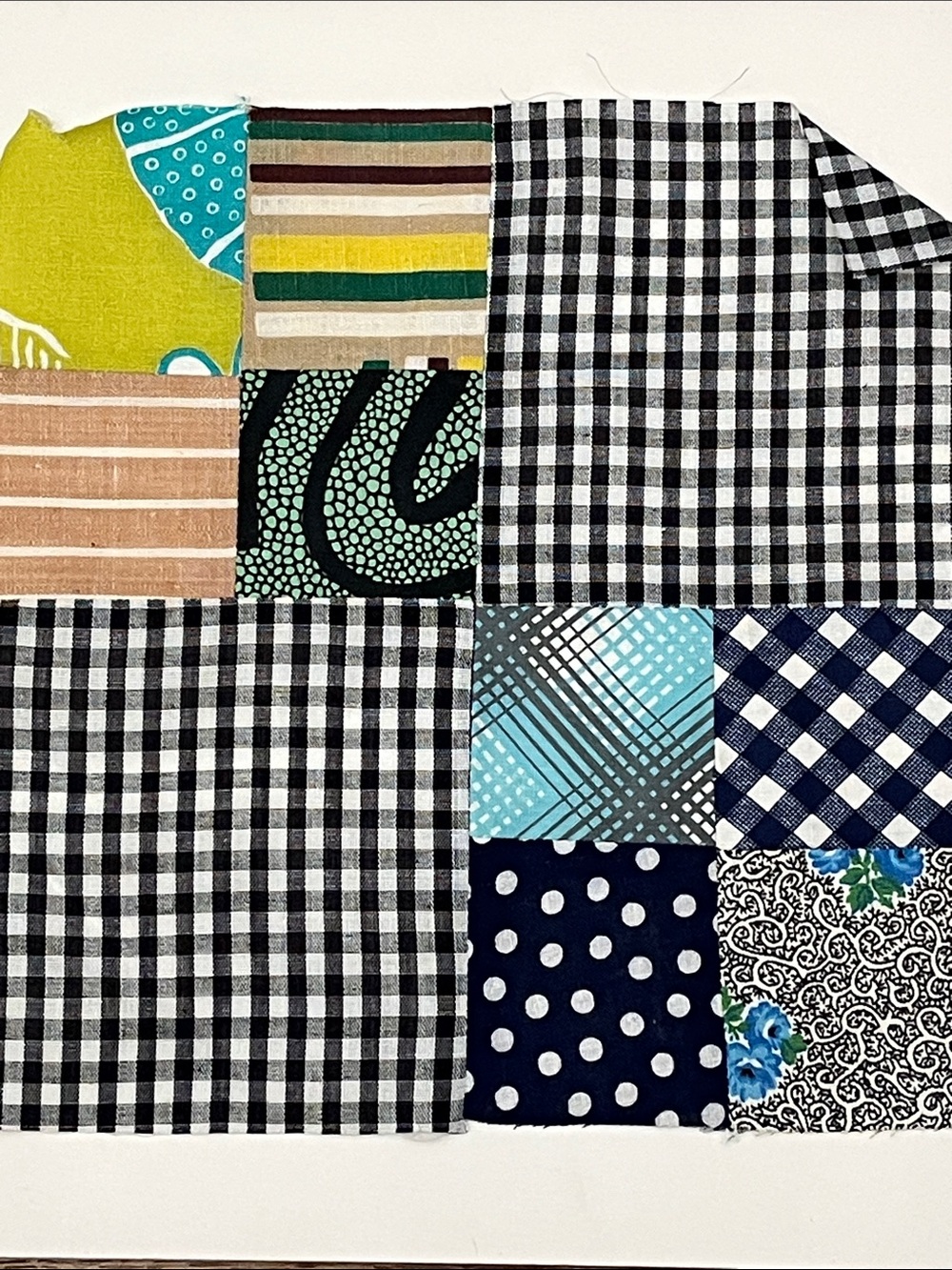 2 Vintage Patchwork Quilt Blocks